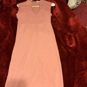 blush pink casual dress